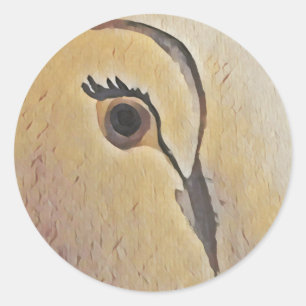 Sticker Rond Dove love