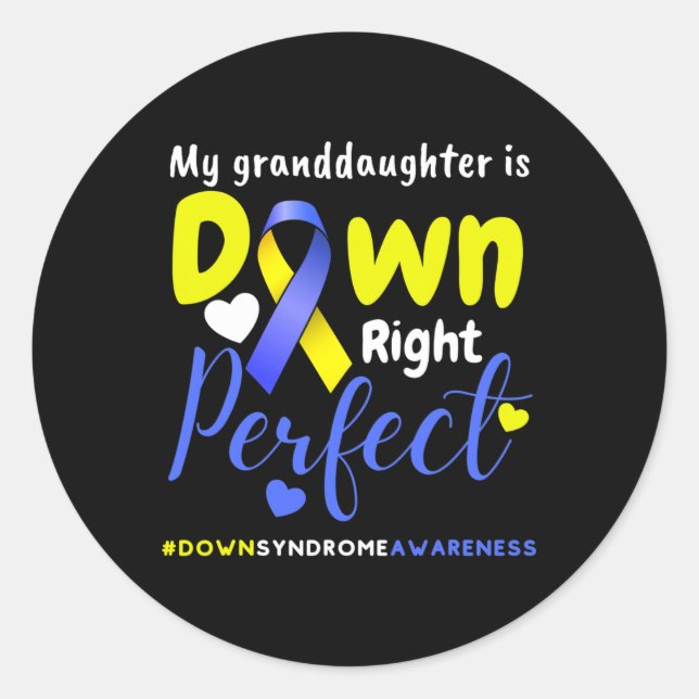 Sticker Rond Down Syndrome Tee (Devant)