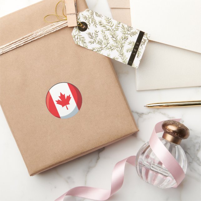 Sticker Rond drabeau canada (Cadeaux)