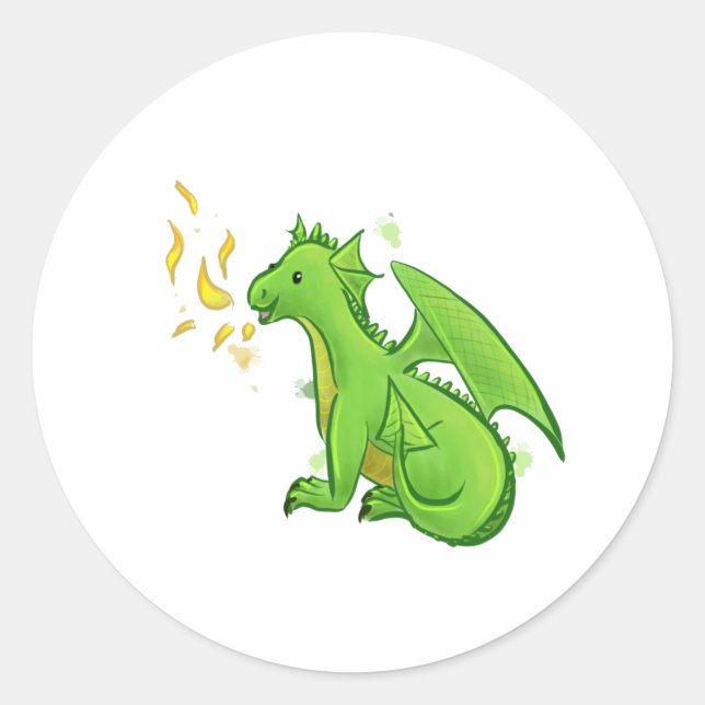 Sticker Rond Dragon (Devant)