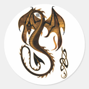 Sticker Rond dragon