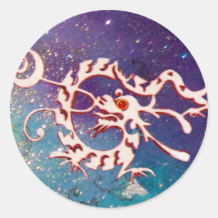 STICKER ROND DRAGON DE MER 2