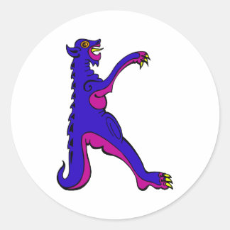 Sticker Rond Dragon K