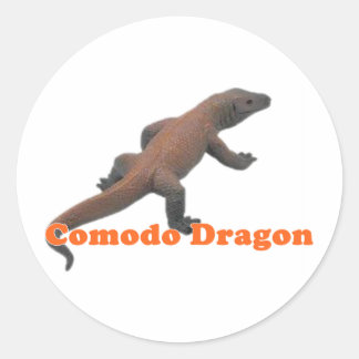 Sticker Rond Dragon série Komodo