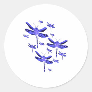 Sticker Rond Dragonfly