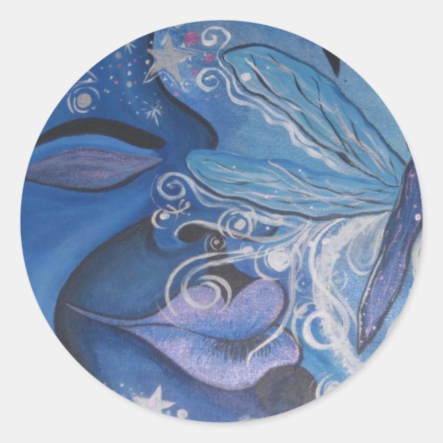 Sticker Rond DrAgOnfLy MoOn (Devant)