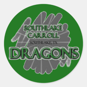 Sticker Rond Dragons de Carroll de Southlake - Southlake, TX