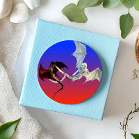 Dragons de feu et de glace Bleu rouge