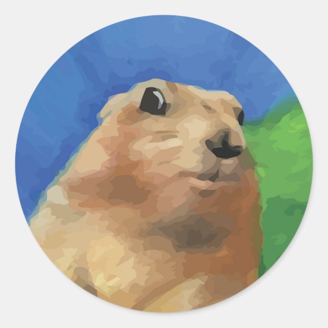 Sticker Rond Dramatique Chipmunk (Devant)