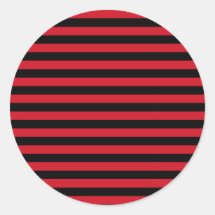 Sticker Rond drapeau Albanie bandes symbole pays motif rouge