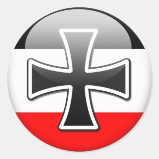 Sticker Rond Drapeau allemand WWI