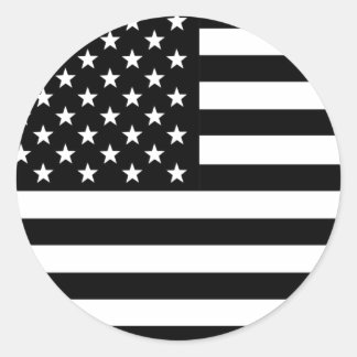 Sticker Rond Drapeau américain
