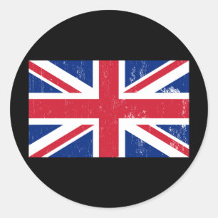 Sticker Rond Drapeau anglais britannique
