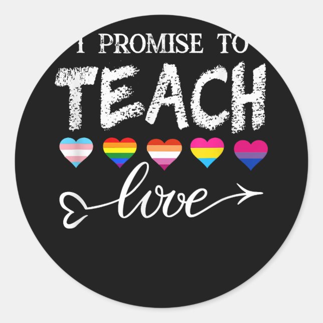 Sticker Rond Drapeau arc-en-ciel HUMAIN 6 (Devant)