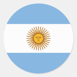 Sticker Rond Drapeau argentin