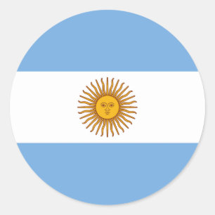 Sticker Rond Drapeau Argentine
