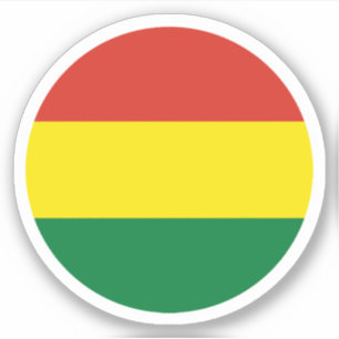 Sticker rond Drapeau Bolivie