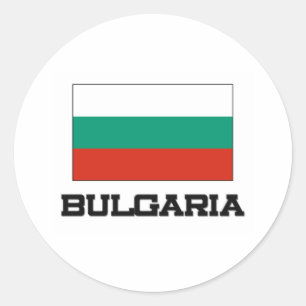 Sticker Rond Drapeau Bulgarie