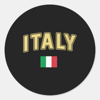 Sticker Rond Drapeau cadeau pour femmes Italie Italie Italie Vi