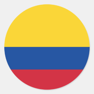 Sticker Rond Drapeau colombien, Drapeau de la Colombie