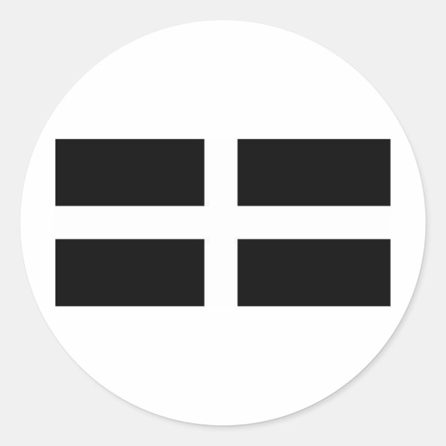 STICKER ROND DRAPEAU CORNISTE (Devant)