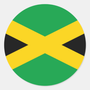 Sticker Rond Drapeau de la Jamaïque - drapeau jamaïcain