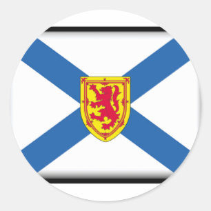 Sticker Rond Drapeau de la Nouvelle-Écosse
