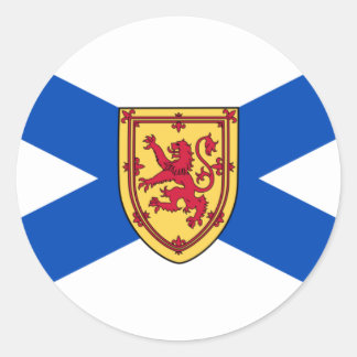 Sticker Rond Drapeau de la Nouvelle-Écosse