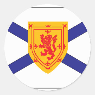 STICKER ROND DRAPEAU DE LA NOUVELLE-ÉCOSSE