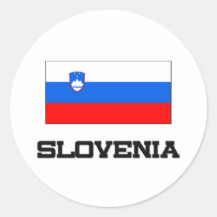 Sticker Rond Drapeau de la Slovénie