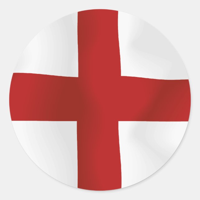 Sticker Rond Drapeau De L'Angleterre (Devant)
