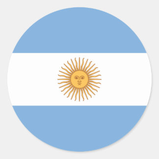 Sticker Rond Drapeau de l'Argentine