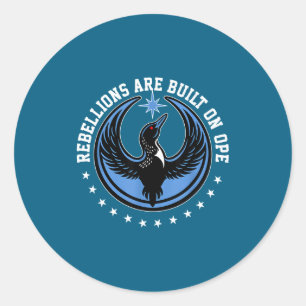 Sticker Rond Drapeau de l'État rebelle du Minnesota
