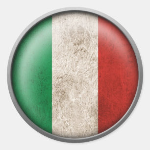 Sticker Rond Drapeau de l'Italie