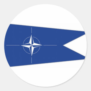 Sticker Rond Drapeau de l'Otan