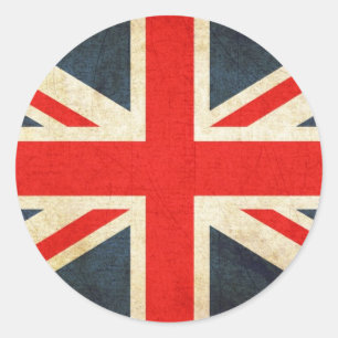 Sticker Rond Drapeau de l'Union britannique