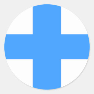 Sticker Rond Drapeau de Marseille