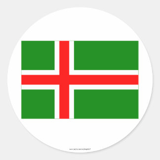 Sticker Rond Drapeau de Småland (non officiel)