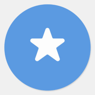 Sticker Rond Drapeau de Somalie