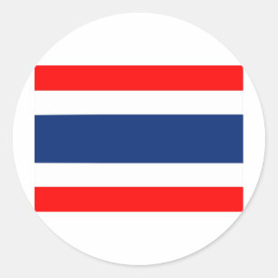 Sticker Rond Drapeau de Thaïlande
