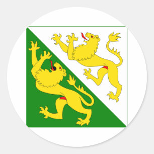 Sticker Rond Drapeau de Thurgau