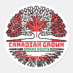 Sticker Rond Drapeau de Tree Roots