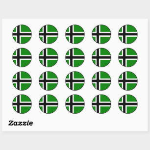 Sticker Rond Drapeau de Vinland