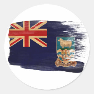 Sticker Rond Drapeau des îles Falkland