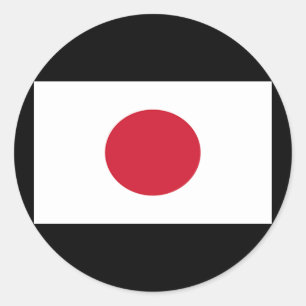 Sticker Rond Drapeau du Japon