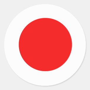 Sticker Rond Drapeau du Japon