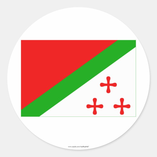 Sticker Rond Drapeau du Katanga (1960-1963) (Devant)