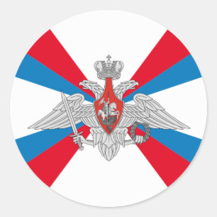 Sticker Rond Drapeau du Ministère de la Défense de la Russie