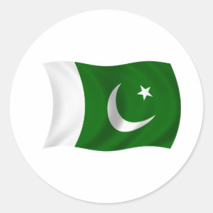 Sticker Rond Drapeau du Pakistan