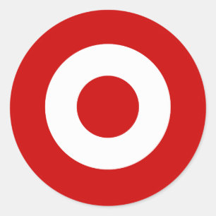 Sticker Rond Drapeau du Pérou symbole du drapeau du pays armée